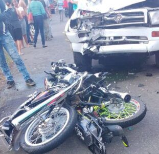 Un muerto y dos heridos  tras accidente en Sábana Perdida