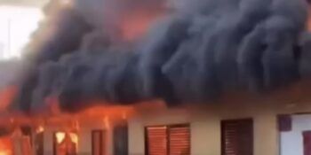 Incendio en escuela de La Romana