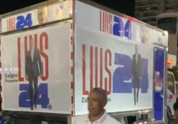 Camión del PRM se cuela en celebración del Licey