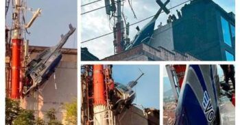 Se accidenta un helicóptero en Colombia