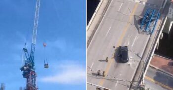 Un muerto y dos heridos tras desplomarse grúa en Florida