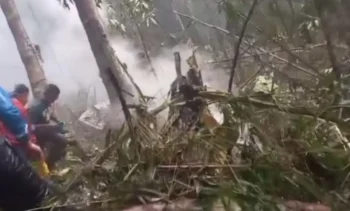 Nueve muertos al accidentarse un helicóptero en Colombia