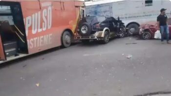 Diez heridos en accidente múltiple en la Charles de Gaulle