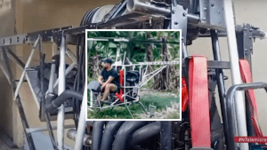 Hombre construye helicóptero en Moca