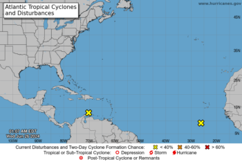 Alertan sobre posible desarrollo de ciclones en el Caribe