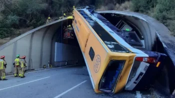 Mas de 50 heridos tras accidente de autobús en España