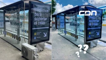 Ya se robaron el comprensor del aire condicionado de la parada en la 27