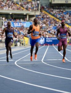 Alexander Ogando queda segundo en los 200 metros de Liga Diamante