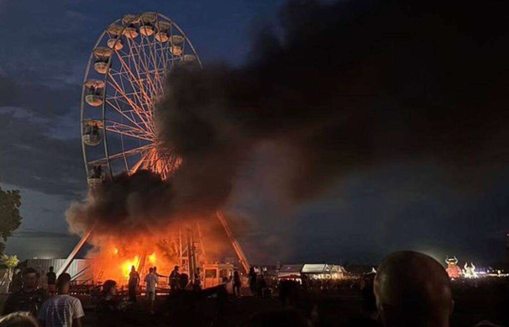 Al menos 23 heridos en un incendio en una rueda de la fortuna en Alemania
