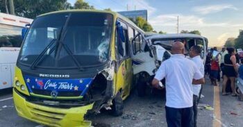 Dos heridos tras accidente en la autopista 6 de Noviembre