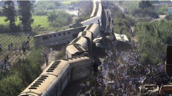 Cinco muertos y 30 heridos tras accidente ferroviario en Egipto