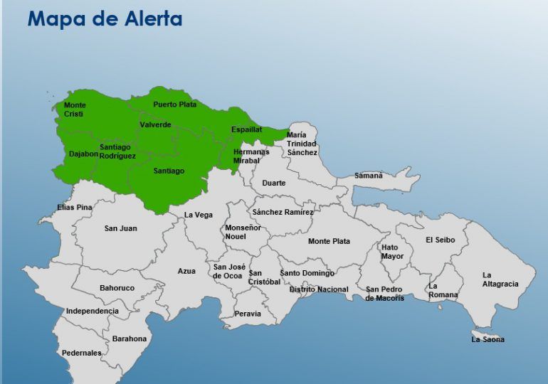 Emiten Alerta Verde en 07 provincias por lluvias