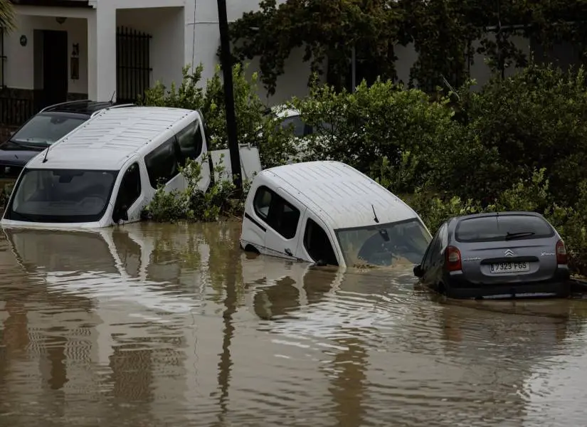 España con el agua al cuello literalmente