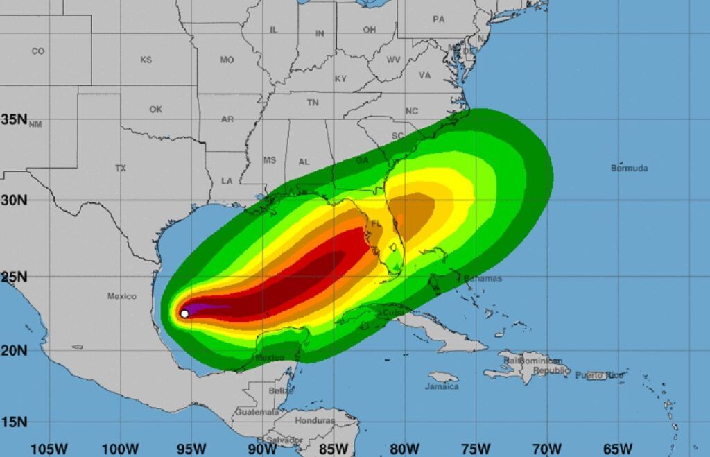 Milton se convierte en huracán en su trayecto hacia costas de Florida