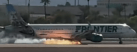 Avión se incendia al aterrizar en aeropuerto de Las Vegas