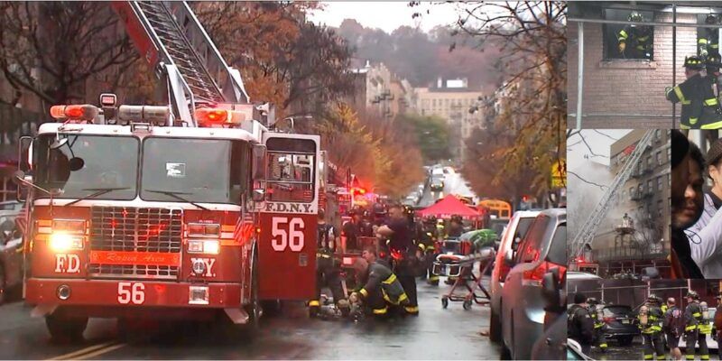 Quince heridos y docenas de desplazados tras incendio en el Alto Manhattan