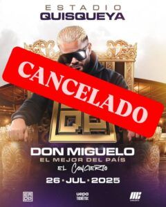 Don Miguelo cancela su concierto en el Estadio Quisqueya