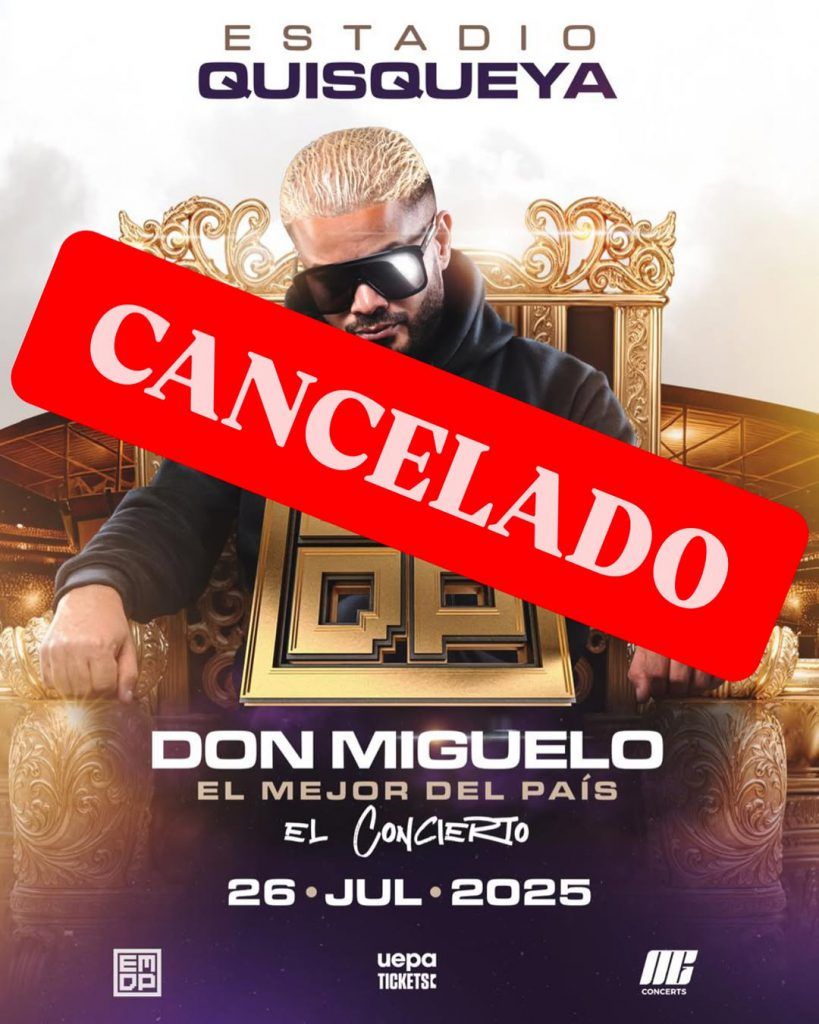 Don Miguelo cancela su concierto en el Estadio Quisqueya