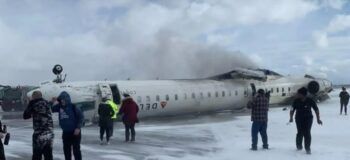 Avión se accidenta al aterrizar en el Aeropuerto de Toronto