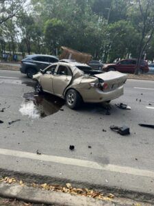 Accidente en la Av. 6 de Noviembre