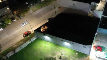 Se derrumba techo de una iglesia evangélica en Argentina