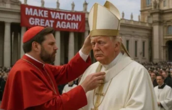 Trump dice que él sería un gran papa