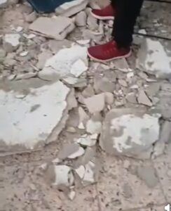 Se desploma parte del techo de una escuela en Barahona