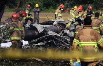 Mueren los cuatro tripulantes del avión militar siniestrado en Corea del Sur
