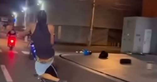 Capturan menor captado calibrando motocicleta en avenidas de Santo Domingo
