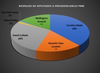 Carolina Mejía lidera respaldo de diputados entre presidenciables del PRM