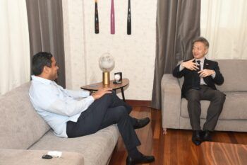 Ministro Kelvin Cruz y embajador de China abordan ideas para fortalecer el deporte en RD