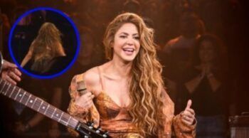 Shakira sufre caída durante concierto