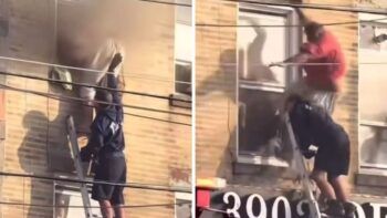 Muere hombre tras caer de edificio en llamas mientras trataban de rescatarlo