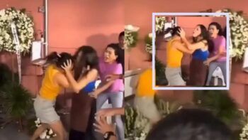 Pelea entre mujeres en un funeral acaba con el ataúd en el suelo