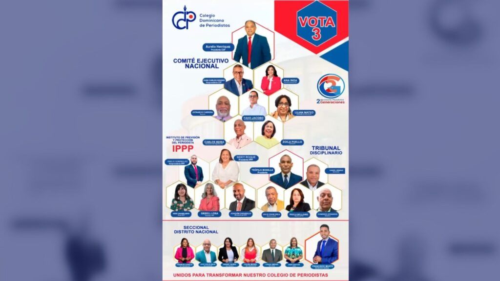 Periodistas llaman a votar este viernes 29 de agosto por la casilla 3 en elecciones del CDP