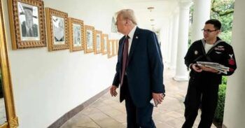 Trump saca a Biden de la galería presidencial de la Casa Blanca