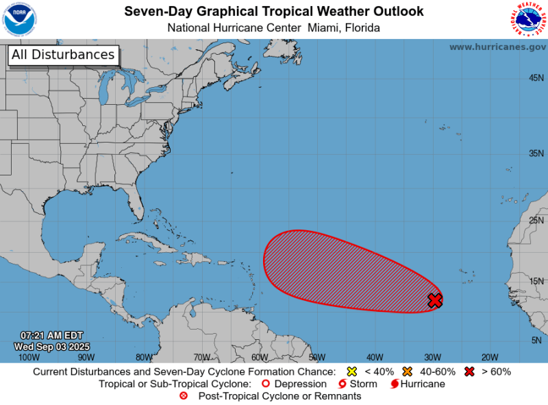Se podría formar un ciclón tropical en las próximas 48 horas