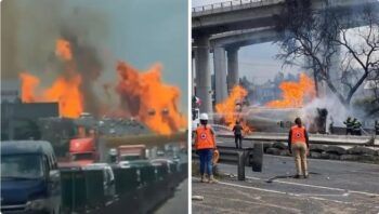 Camión de gas explota cerca de una estación del Metro en México