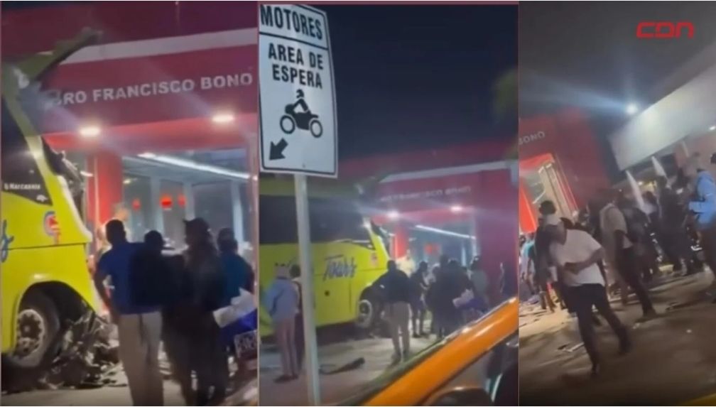 Autobús choca contra Estación del Metro SD