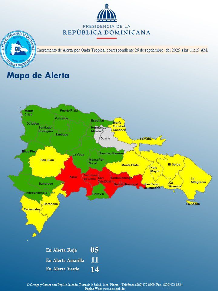 Prácticamente el país completo en alerta por fuertes lluvias