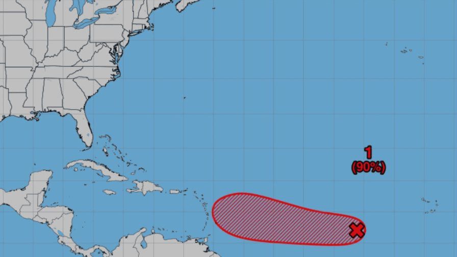 Disturbio tropical podría acercarse a las Antillas Menores la próxima semana
