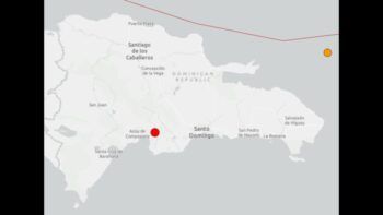 Sismo de 4.6 se siente en Santo Domingo este jueves