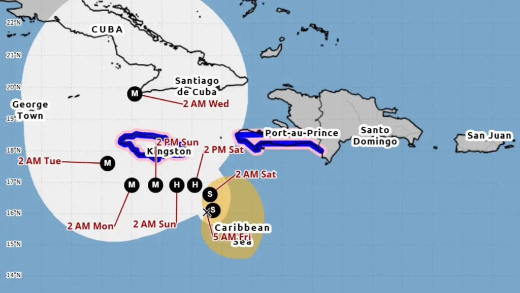 Melissa podría convertirse en un huracán el fin de semana