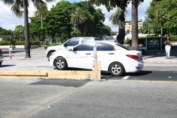 Reductores de velocidad crean tapones en el Malecón de Santo Domingo
