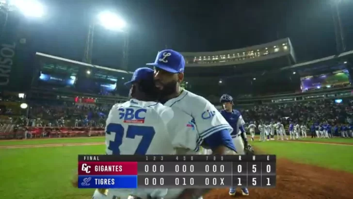 Licey blanquea a los Gigantes y sube al tercer lugar