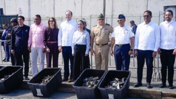 Interior y Policía y Metaldom destruyen 3,945 armas para evitar que vuelvan a las calles