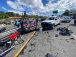 Varios heridos tras accidente en el cruce de Haina