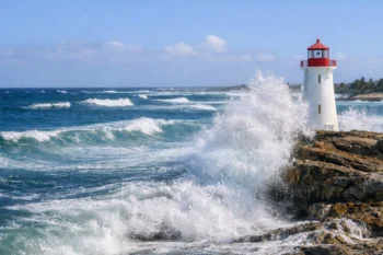 Escasas lluvias, ambiente caluroso y oleaje peligroso en la costa atlántica para este viernes