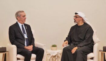 Abinader sostiene audiencia con el príncipe heredero de Abu Dhabi