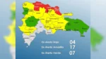 Casi todo el país bajo alerta por lluvias
